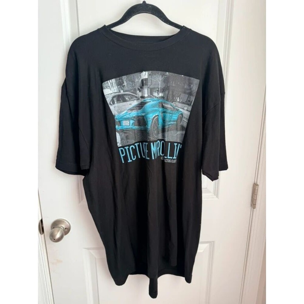 Hip HopRap Tpac  Picture Me Rollin Graphic Heavy Weight Cotton T-Shirt Size 2XL